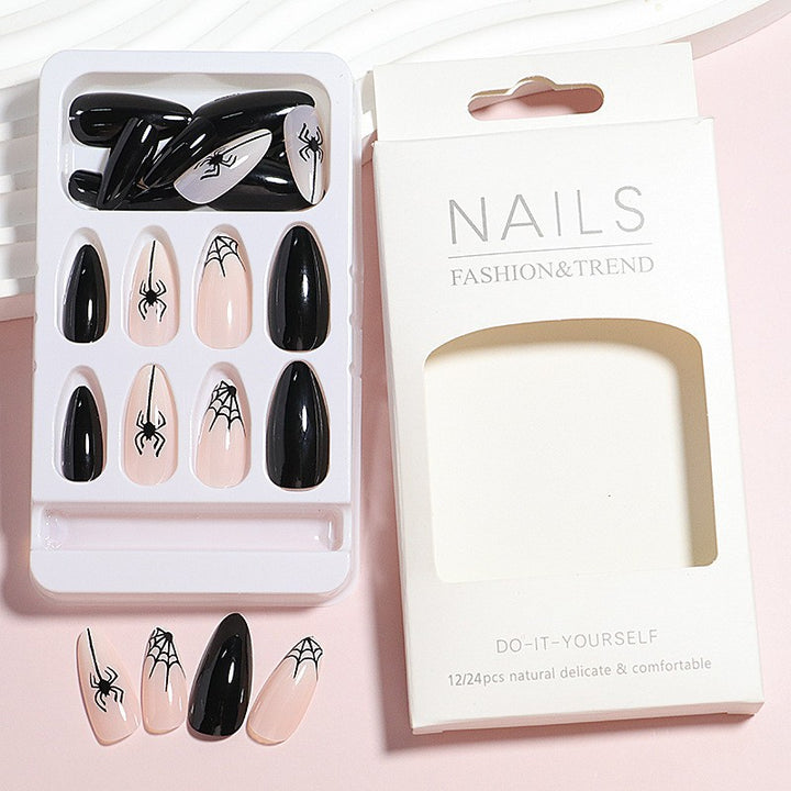 Artistic Spider Design Press-On Nails Kalsten