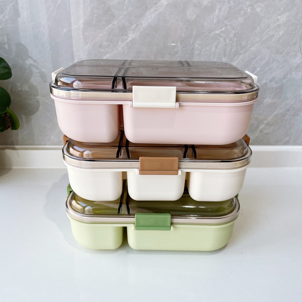 Multi-Compartment Food Storage Bento Container