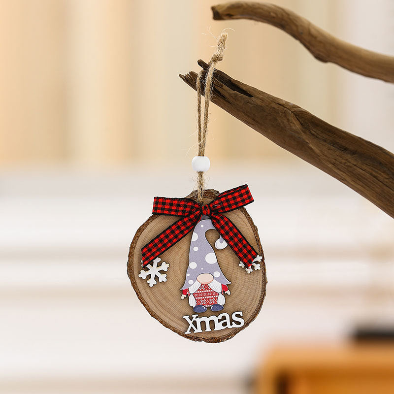 Wooden Holiday Gnome Ornament Kalsten