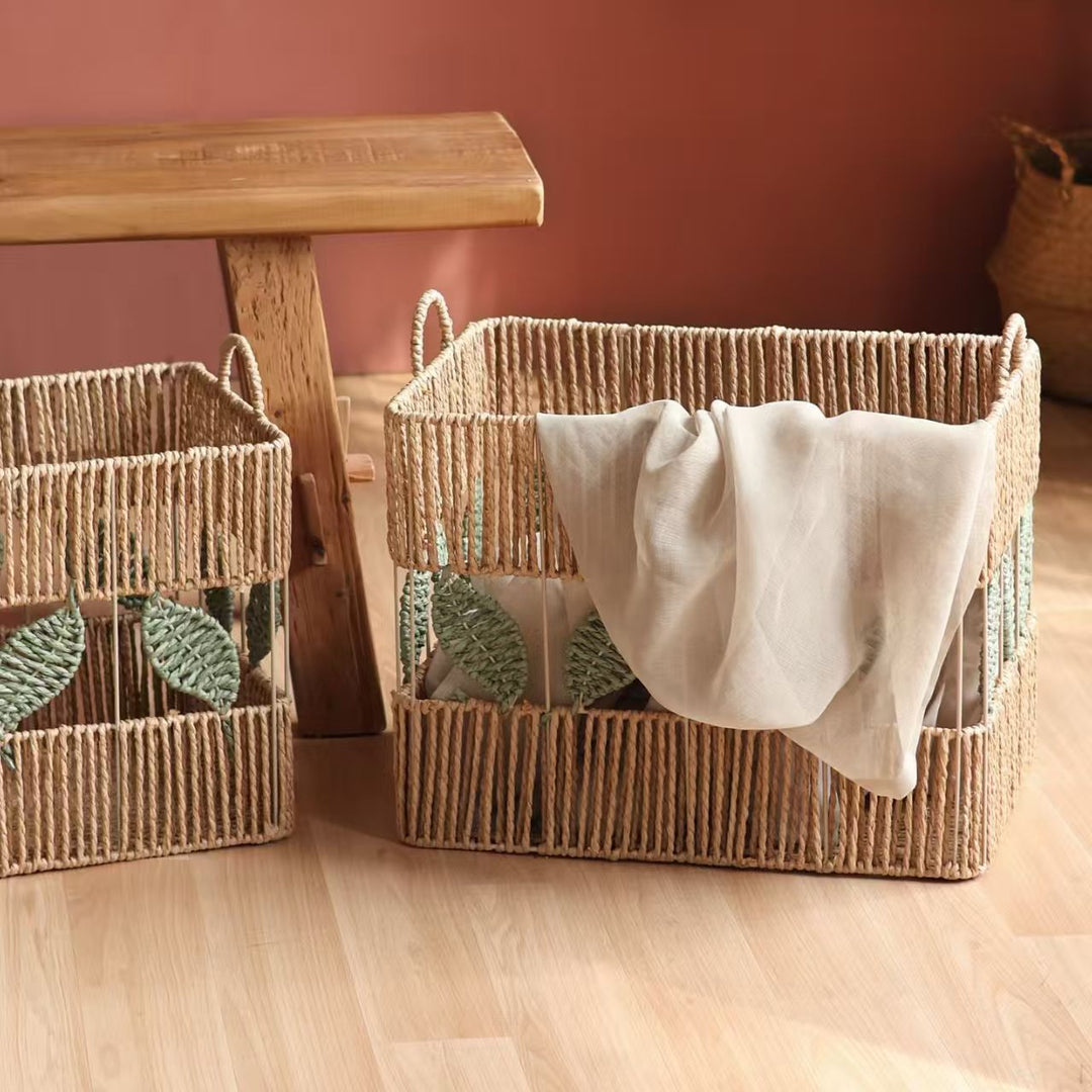 Decorative Storage Basket Made of Natural Material Kalsten