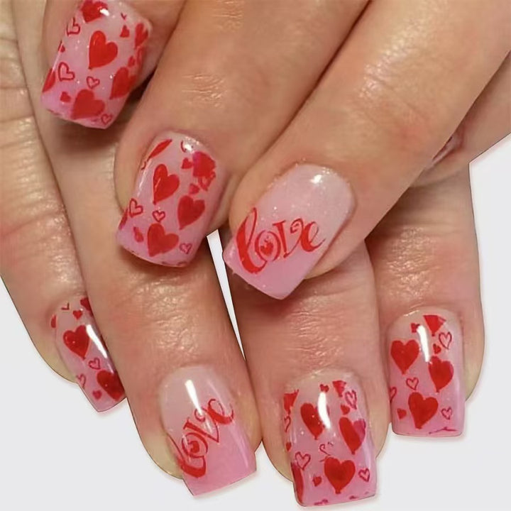Love-Themed Press-On Nails Kalsten
