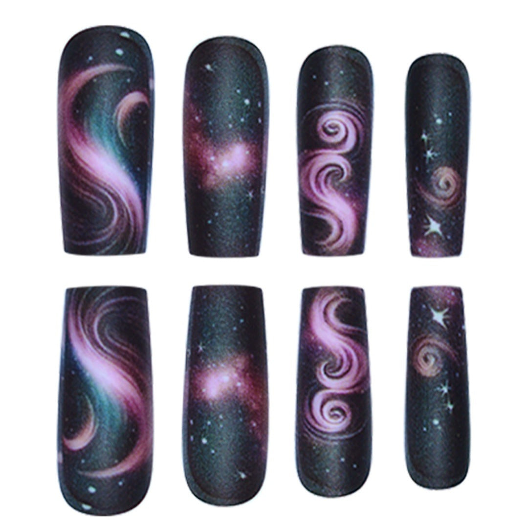 Galaxy-Themed Press-On Nail Extensions Kalsten
