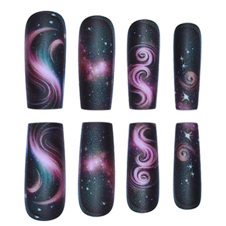 Galaxy-Themed Press-On Nail Extensions Kalsten