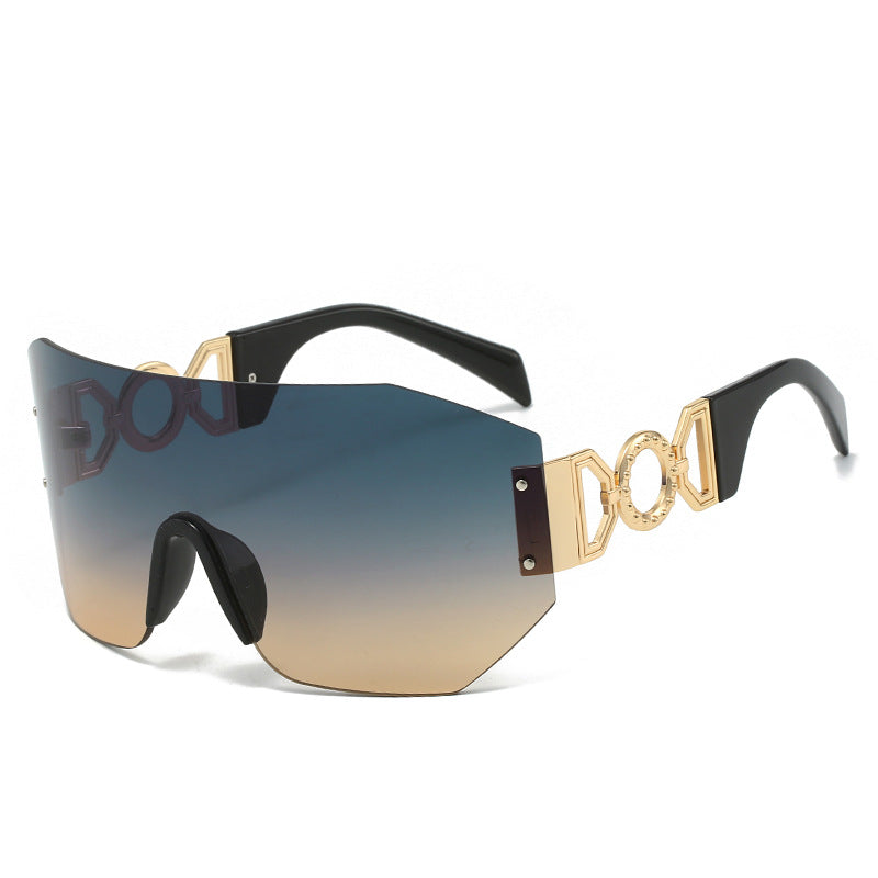 Fashion Statement Wide-Brim Shield Sunglasses Kalsten