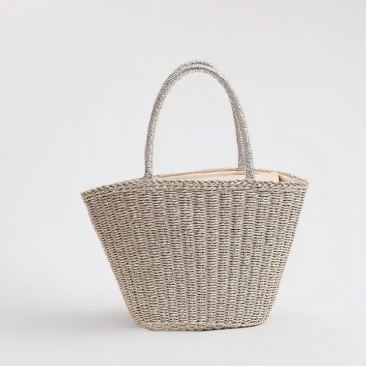 Handcrafted basket bag with sturdy handles Kalsten