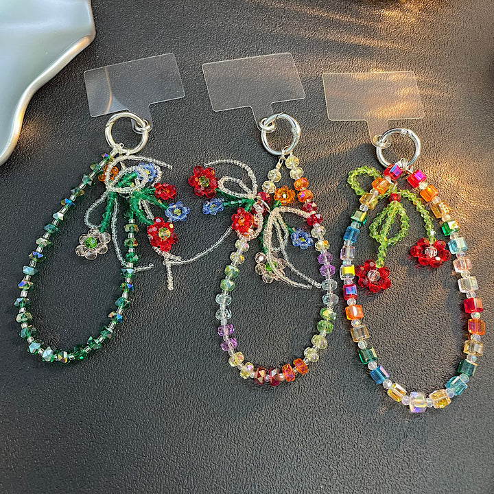 Beaded Flower Charm Keychain Kalsten