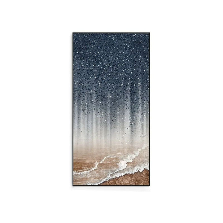 Coastal Serenity Textured Canvas Artwork