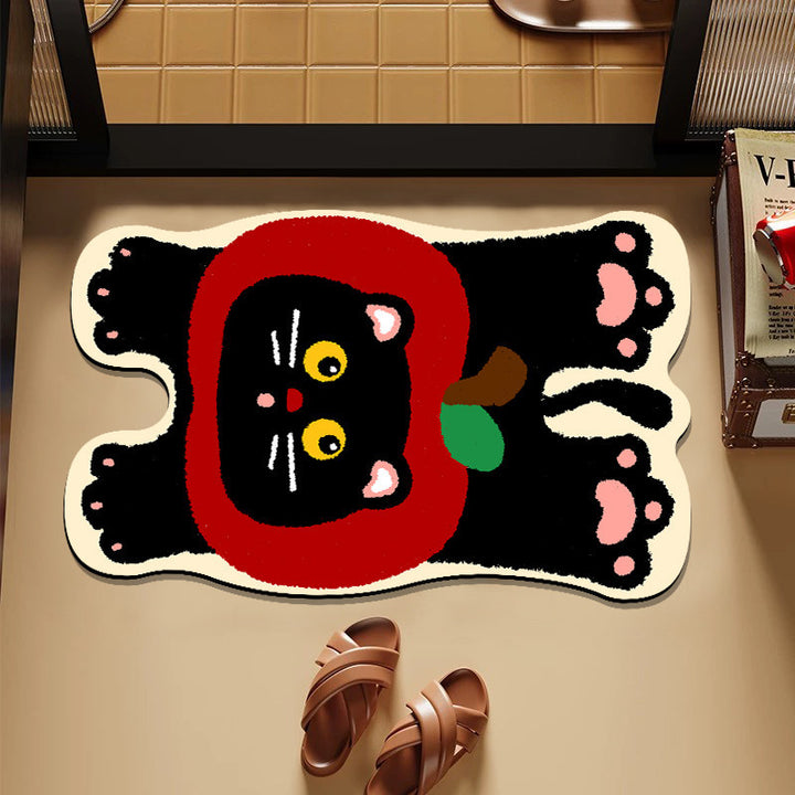 Playful Hamburger-Themed Bath Mat Kalsten