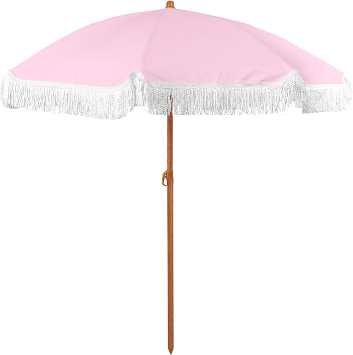 Women's sun umbrella with tassels and striped design Kalsten