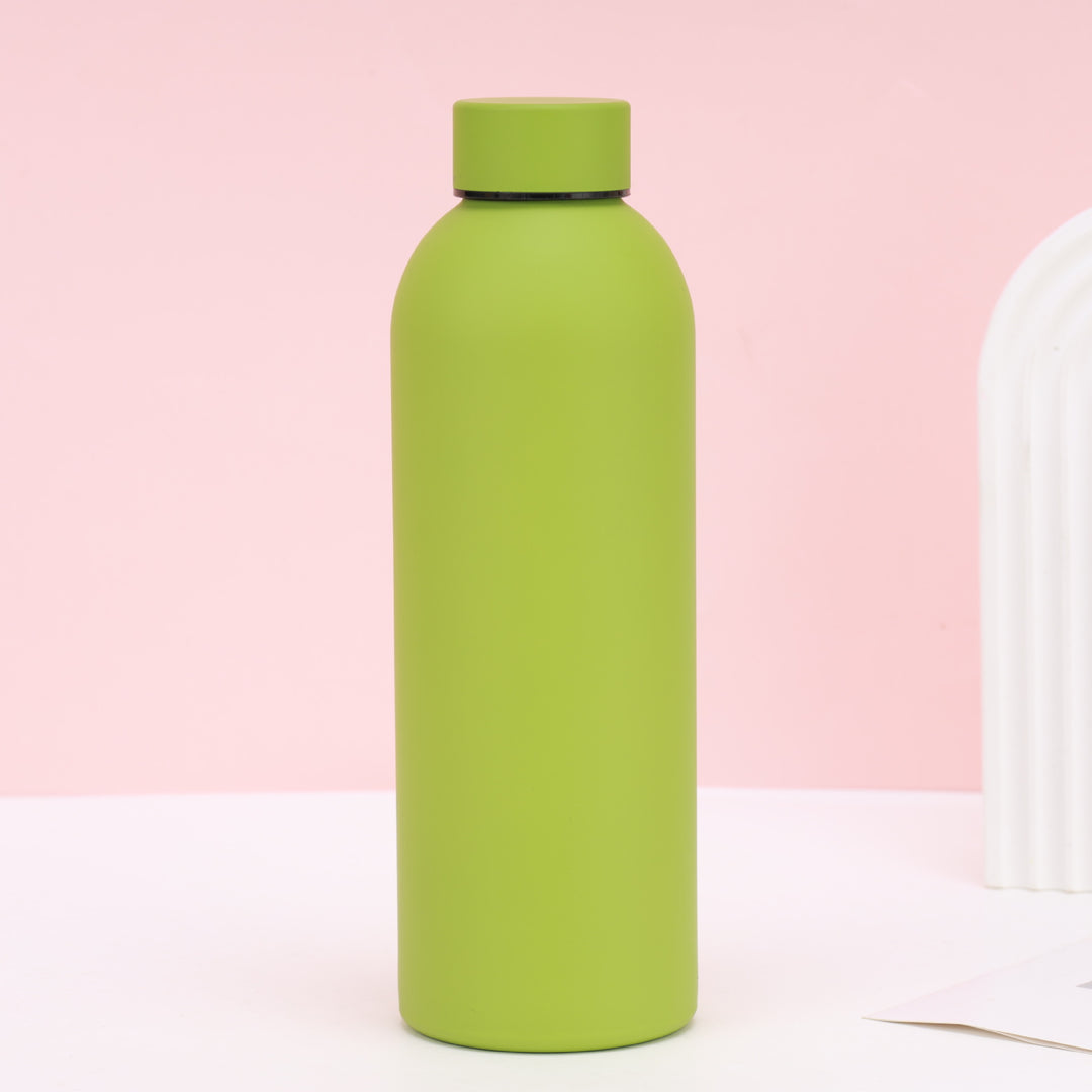 Unisex nan vacuum-insulated stainless steel drinking bottle with soft-touch surface and leak-proof screw cap Kalsten