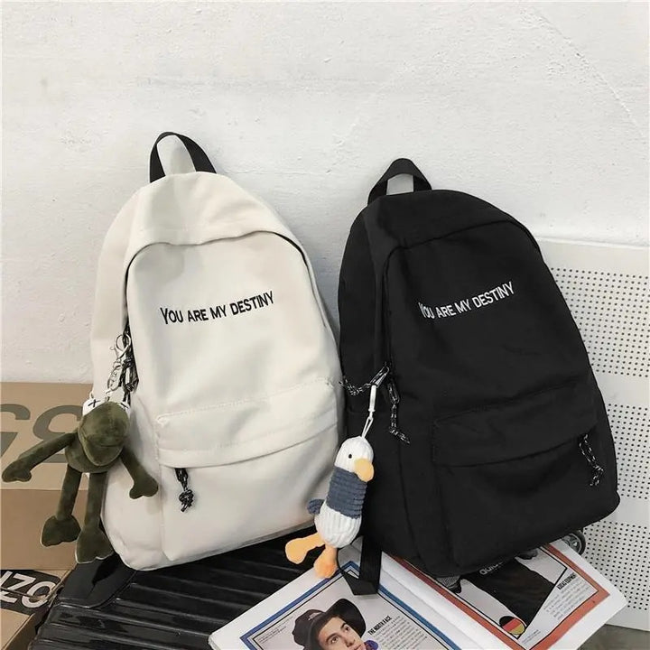 Trend backpack with playful charms Kalsten