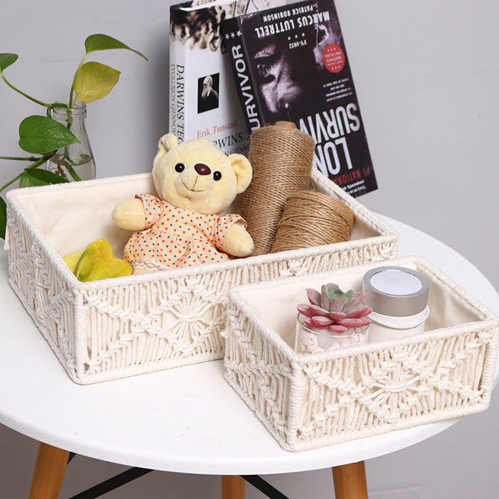 Artisan Macramé Storage Baskets