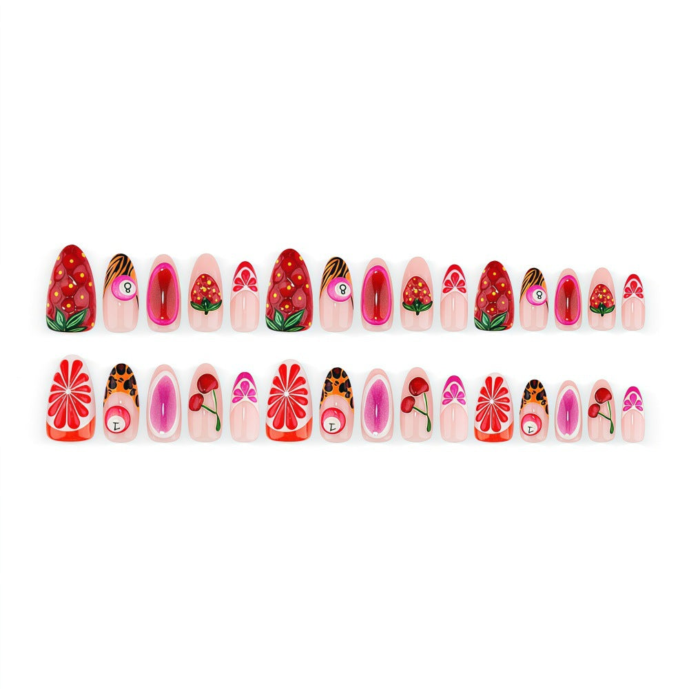 Artificial nail set with fruit motifs Kalsten