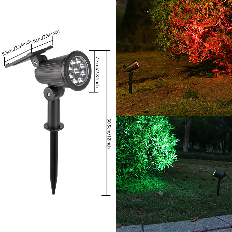 Solar-Powered Adjustable Garden Spotlight With Swivel Stake Kalsten