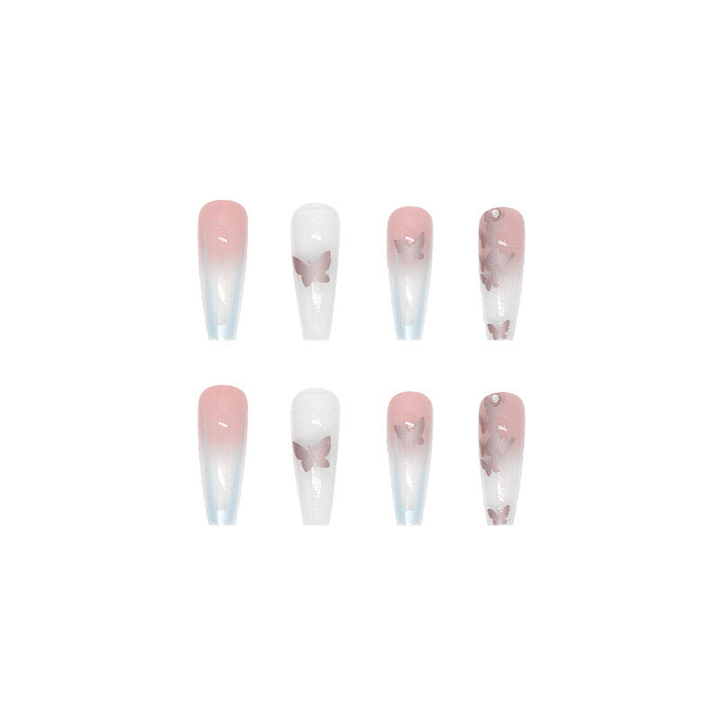 Nail art set with stylish butterfly decorations Kalsten