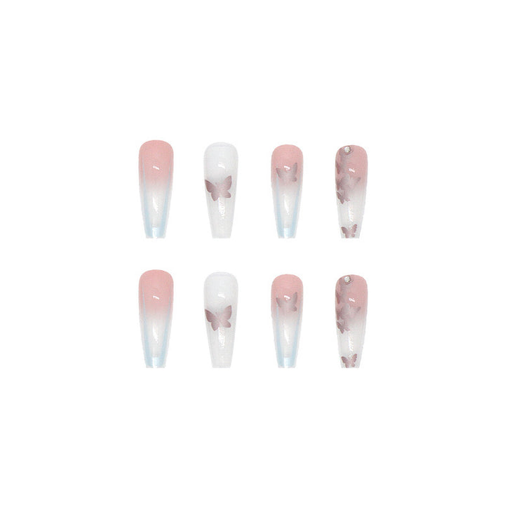 Nail art set with stylish butterfly decorations Kalsten