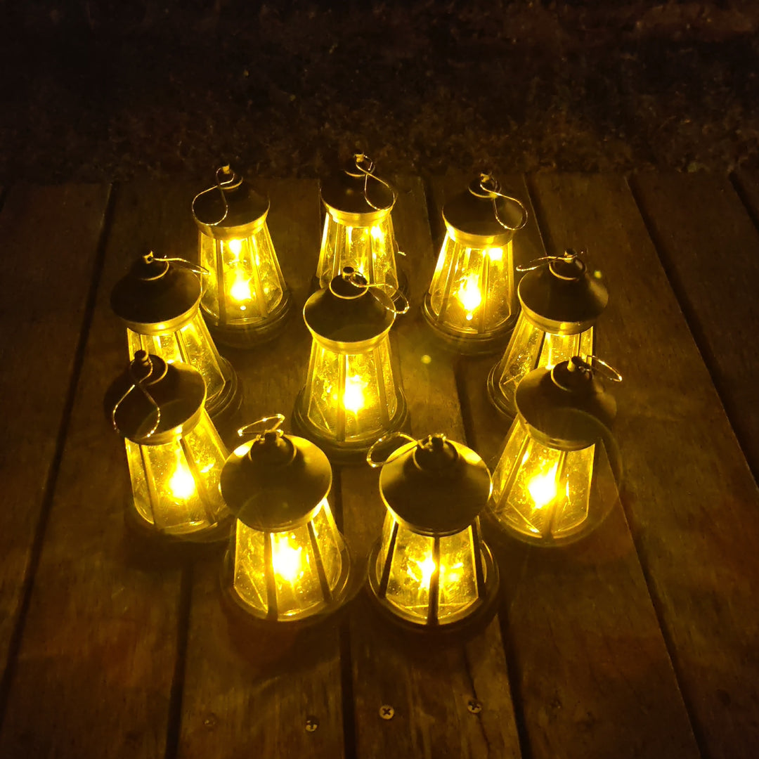 Portable Decorative LED Lantern With Built-In Fairy String Lights And Rechargeable USB Kalsten