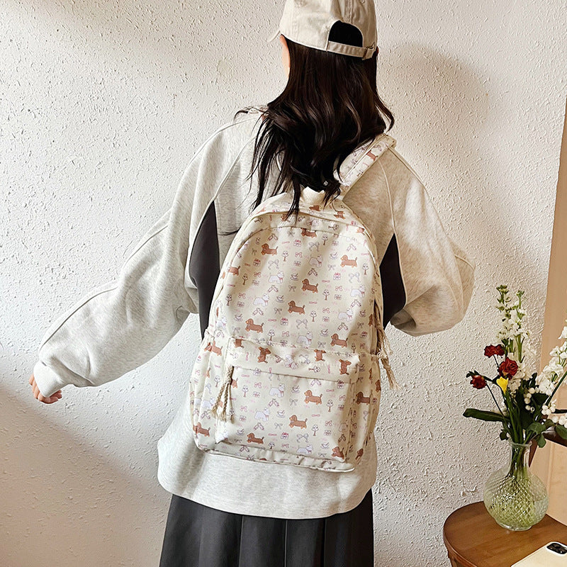 Whimsical Animal Print Backpack Kalsten