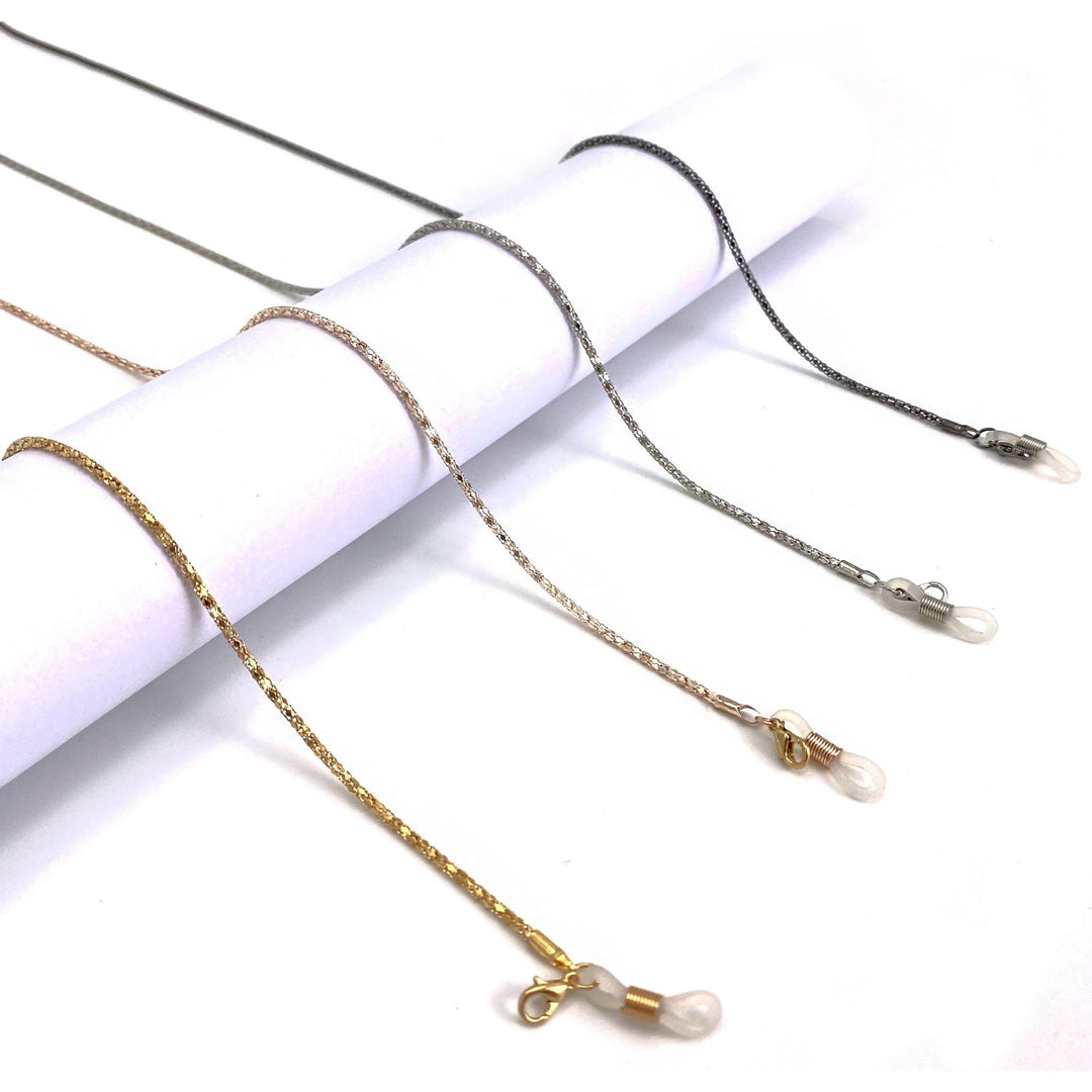 Chic Crystal-Accented Eyewear Chain Kalsten