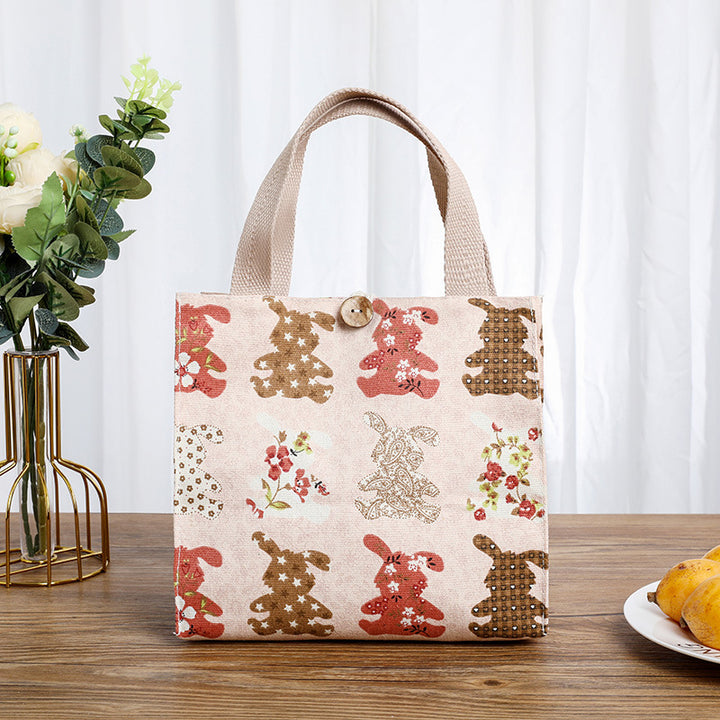 Cute Cat-Themed Storage Tote Kalsten