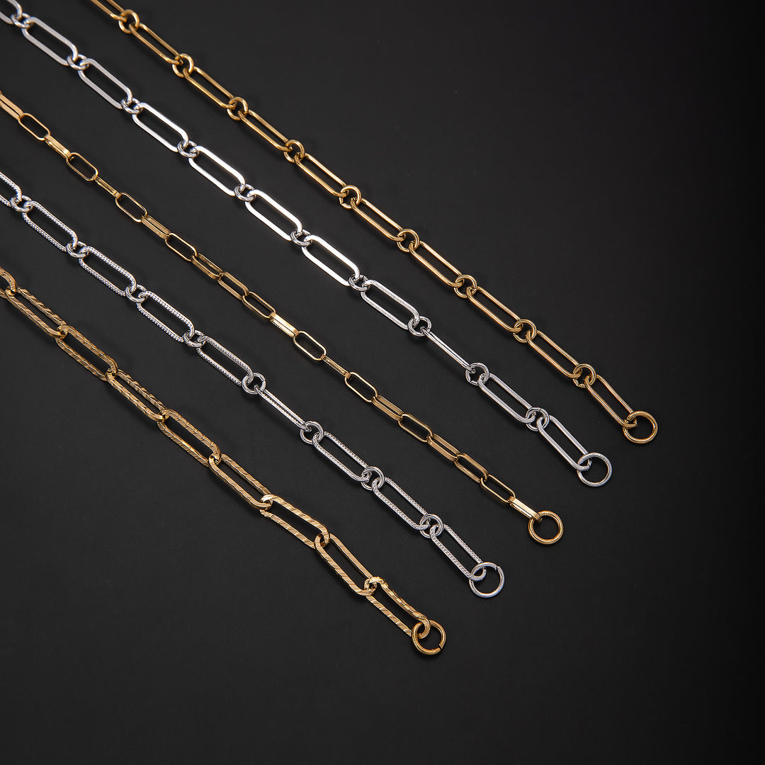 Elegant Open Link Chain Necklace Kalsten