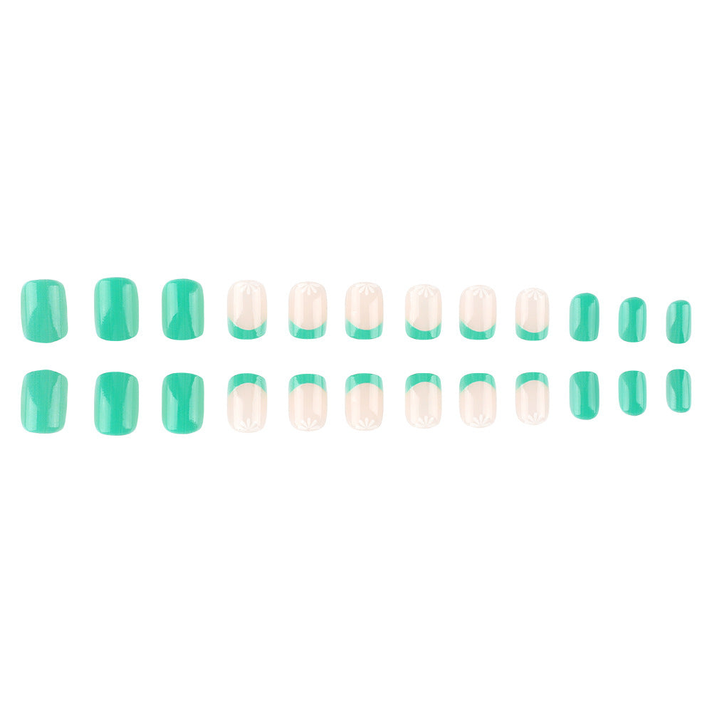Elegant Floral Design Press-On Nail Set Kalsten