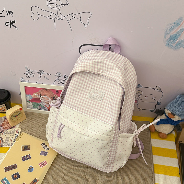 Chic Plaid Backpack Kalsten