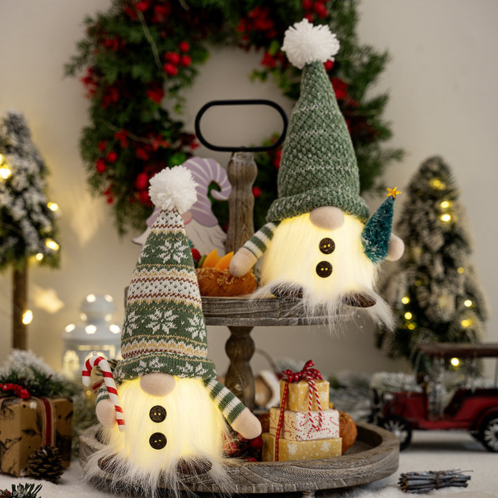 Decorative Christmas gnome with luminous details Kalsten