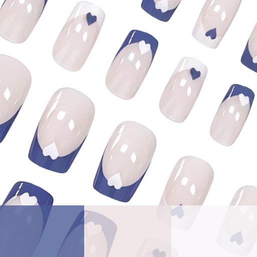 Artistic Heart Design Nail Enhancements Kalsten
