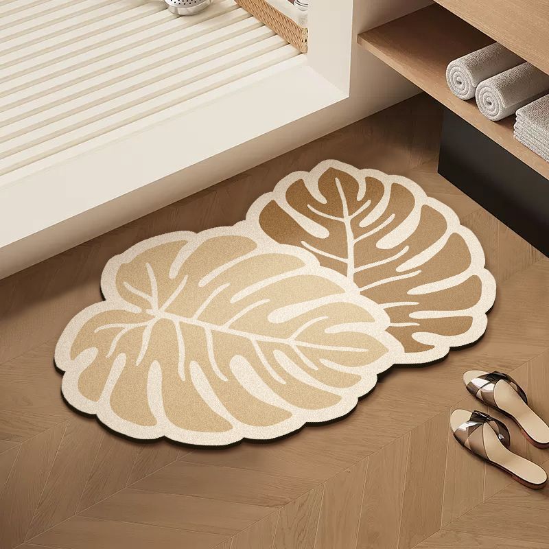 Floral Patterned Soft Bath Mat