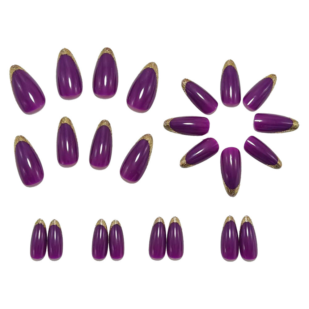 Artificial nails with glitter tip Kalsten