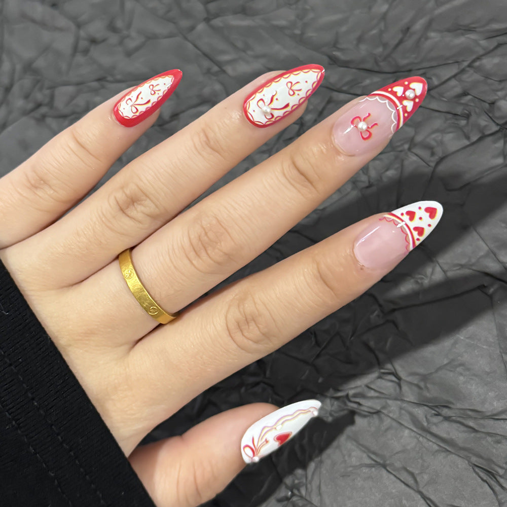 Romantic Message Press-On Nails Kalsten