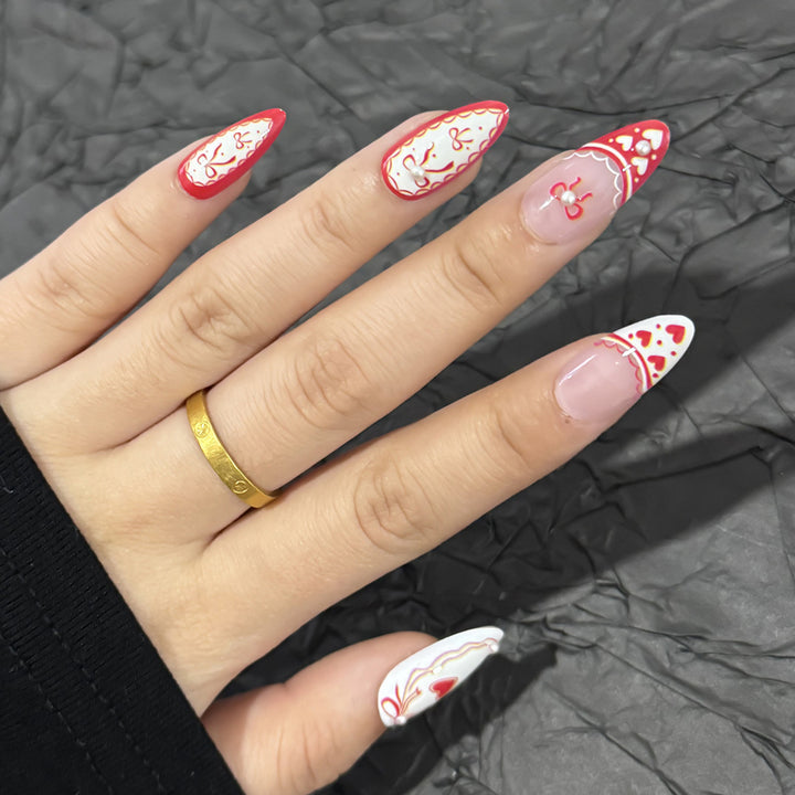 Romantic Message Press-On Nails Kalsten