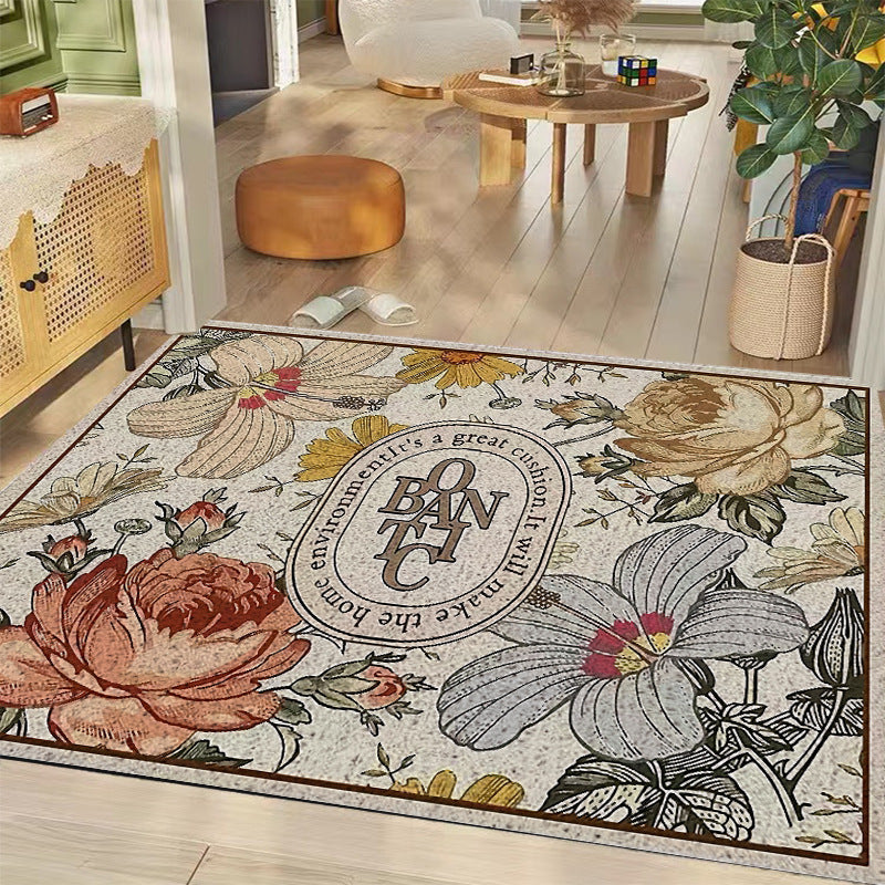 Floral Patterned Decorative Area Rug