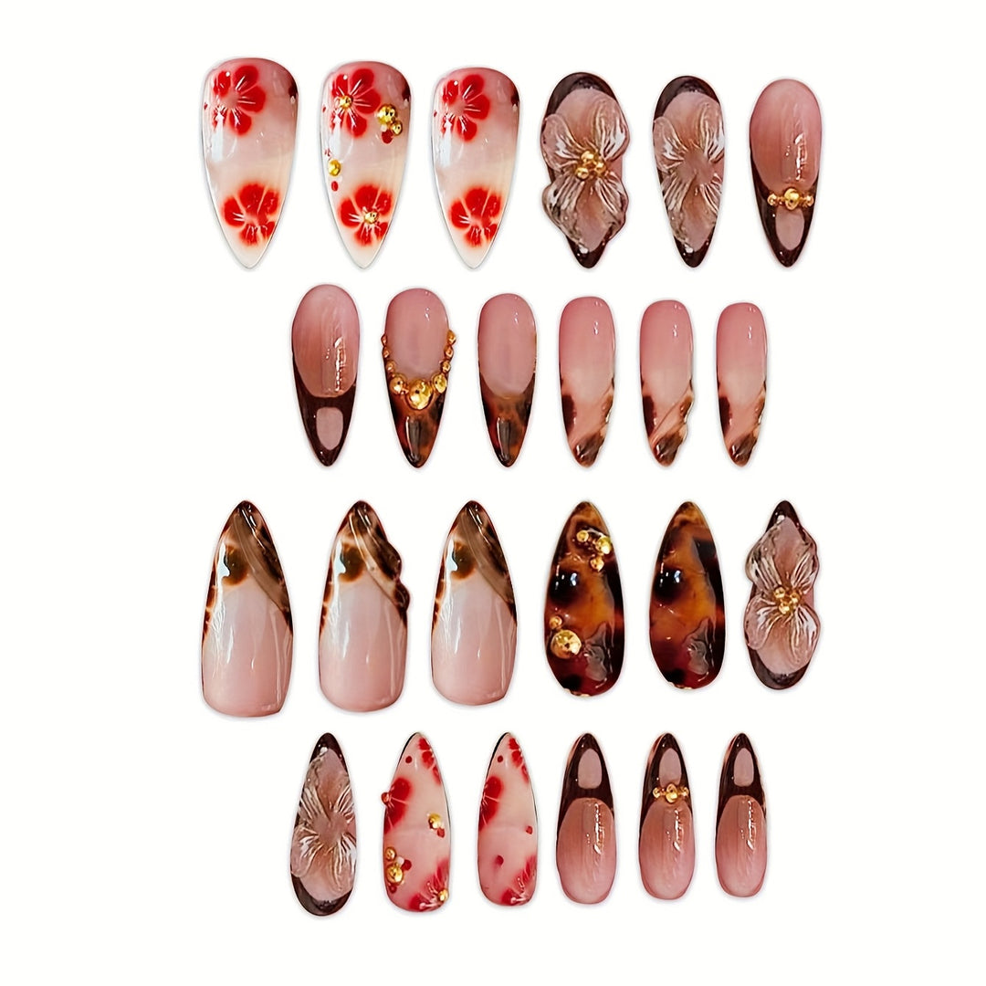 Artistic Stiletto Press-On Nail Art Set Kalsten