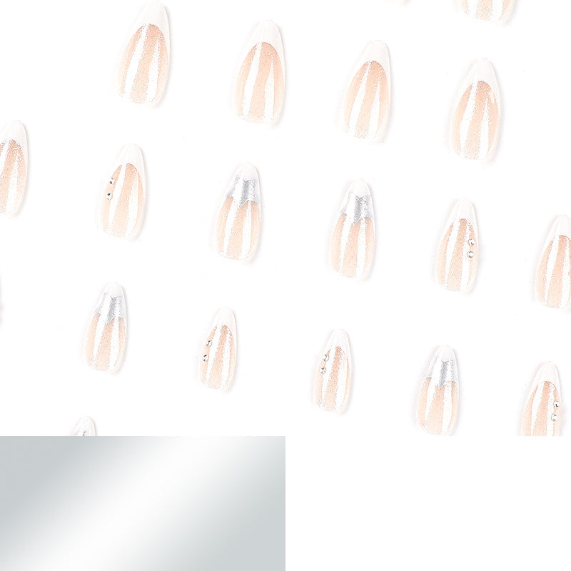 Artful stiletto nails with glitter and star motifs Kalsten
