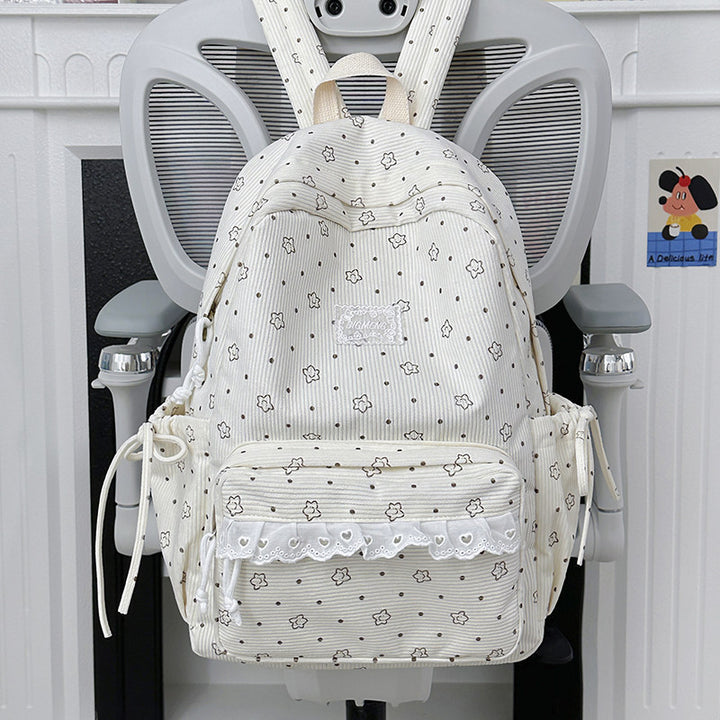 Playful Floral Print Backpack