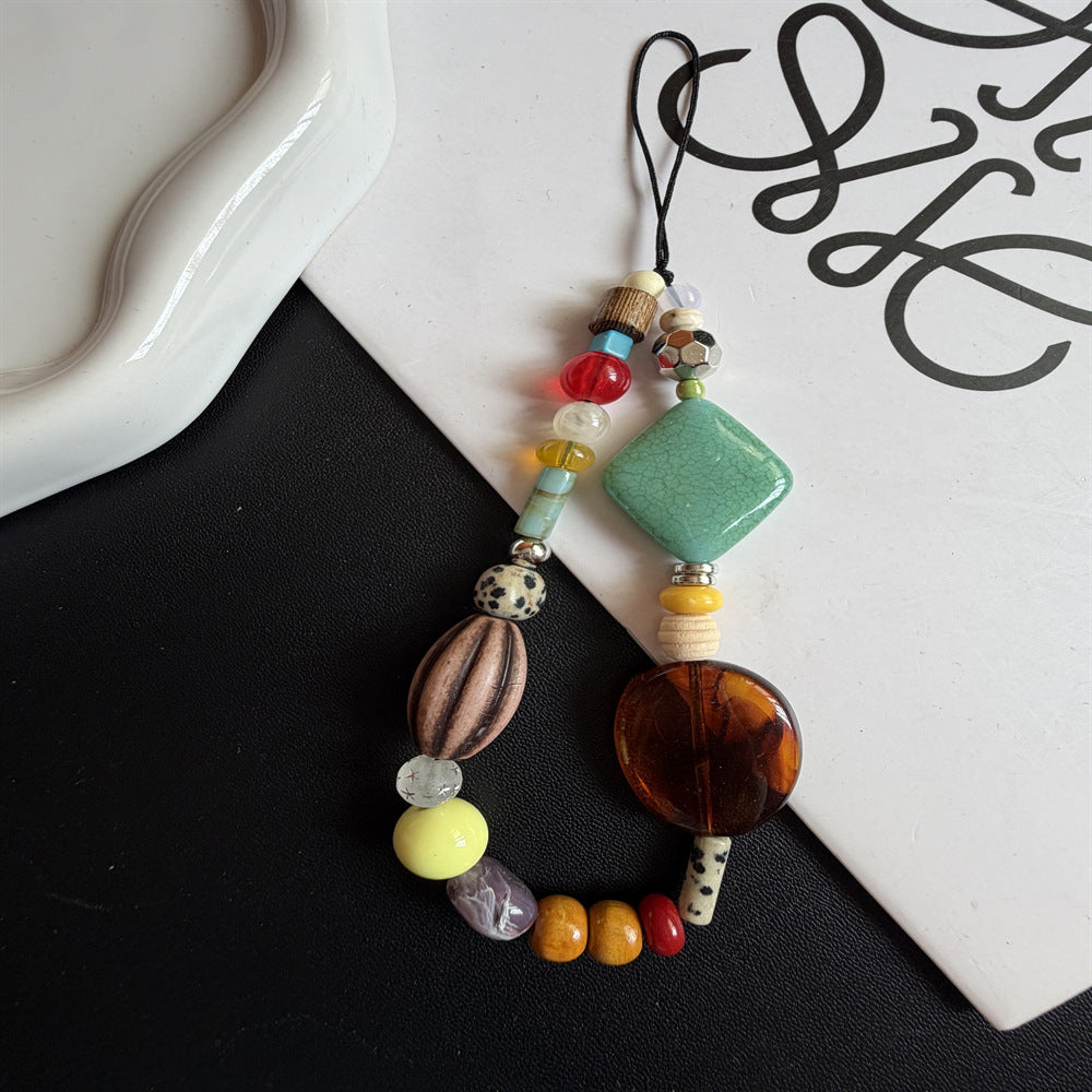 Stylish Beaded Phone Lanyard Kalsten