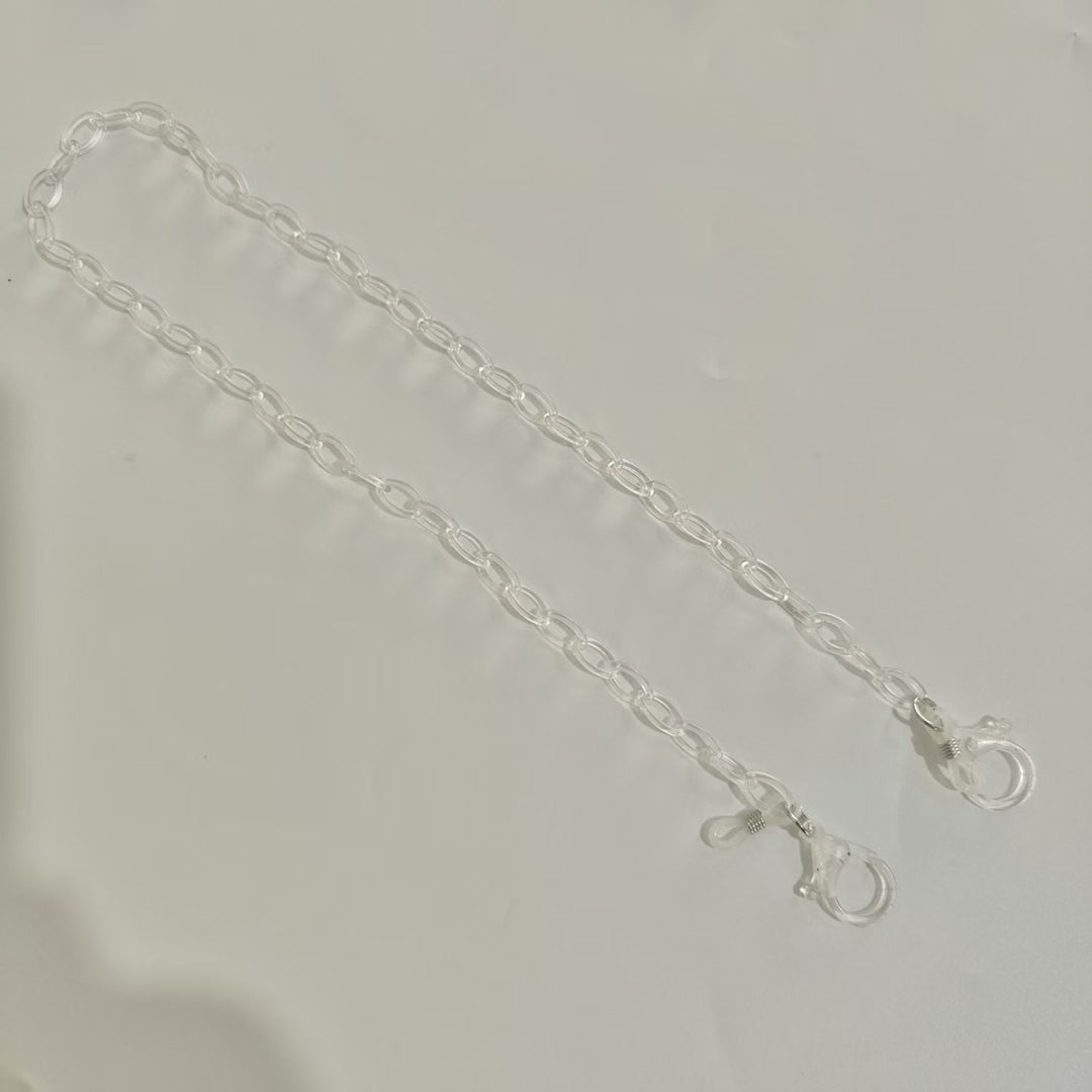 Handmade Glasses Holder Chain Made of Transparent Material Kalsten