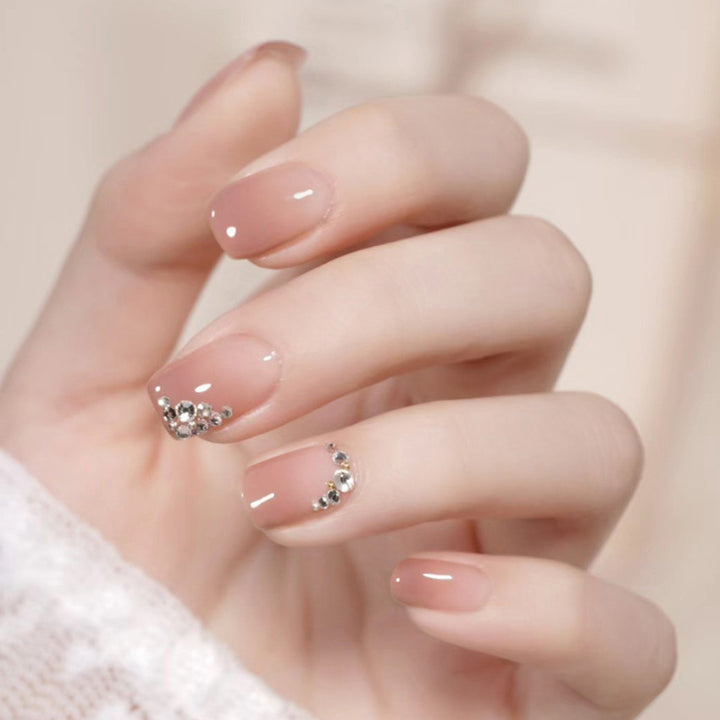 Elegant Rhinestone-Designed Press-On Nail Tips Kalsten
