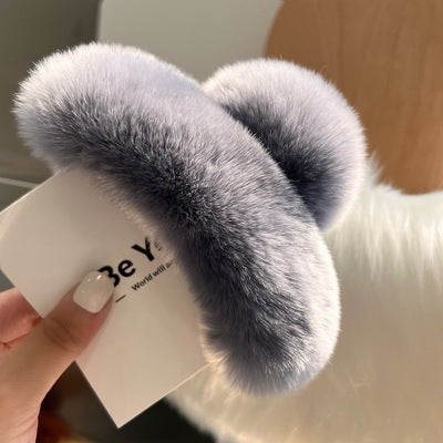 Plush Faux Fur Hair Claw Clip Kalsten