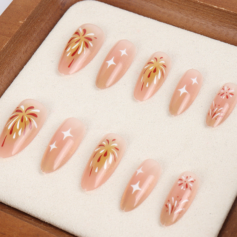 Handcrafted Press-On Nail Art Set Kalsten
