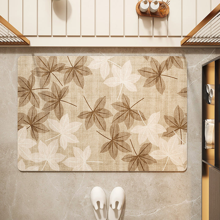 Floral Patterned Entryway Mat