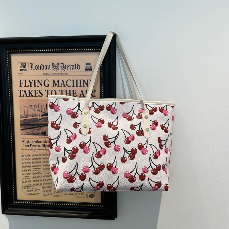 WoPlayful Cherry Patterned Tote Bag Kalsten