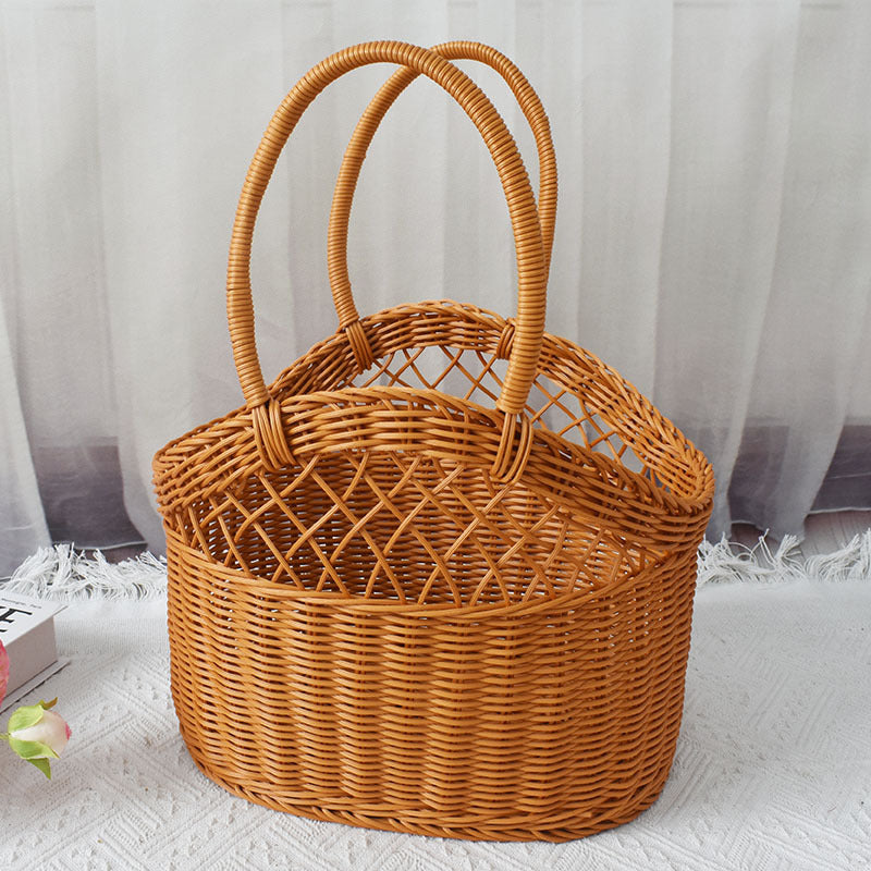 Handwoven Market Tote Basket Kalsten