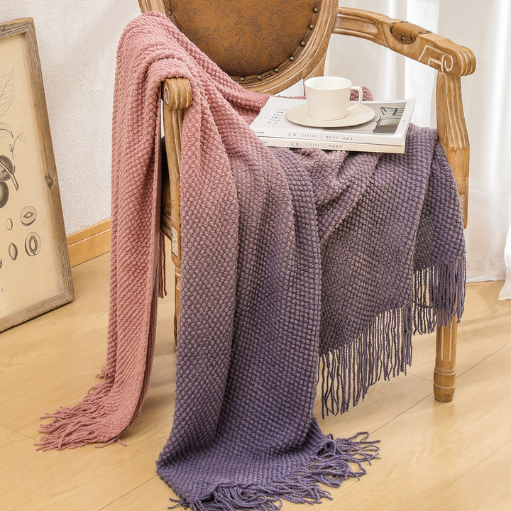 Cozy Knitted Throw Blanket