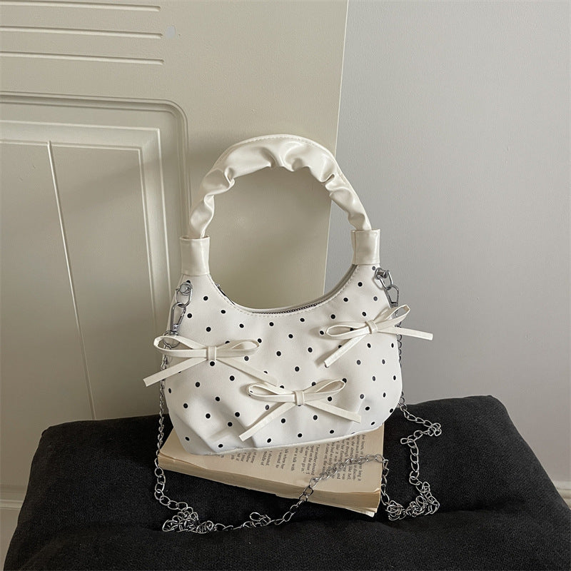 Stylish Polka Dot Mini Handbag