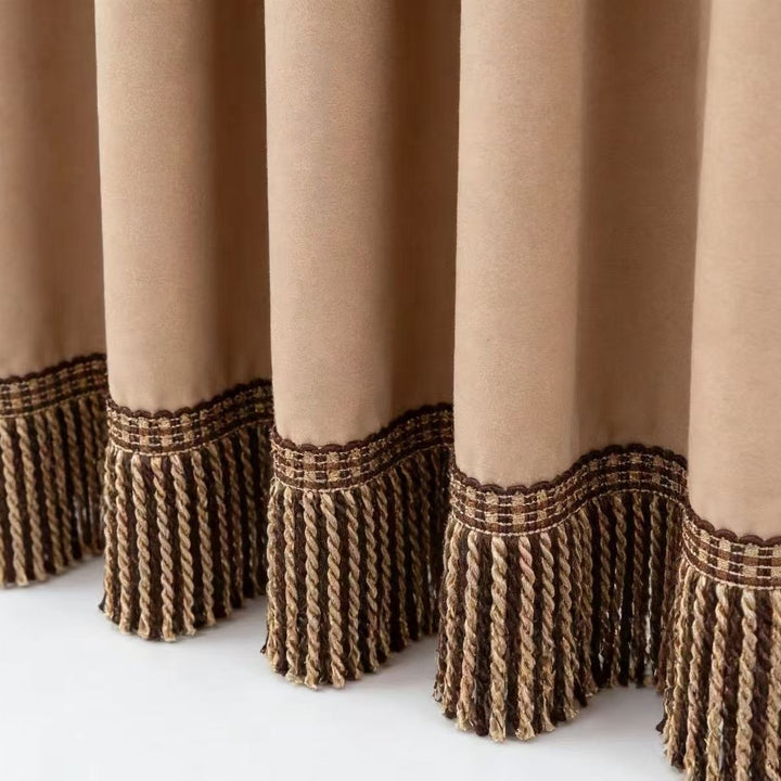 Noble curtain with fringe trim Kalsten