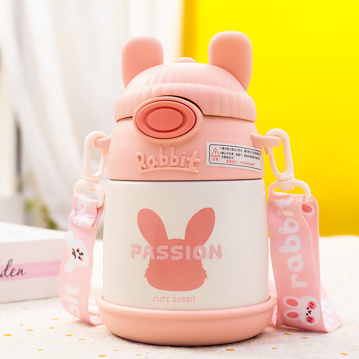 Women's Insulated Water Bottle with Cute Bunny Design Kalsten