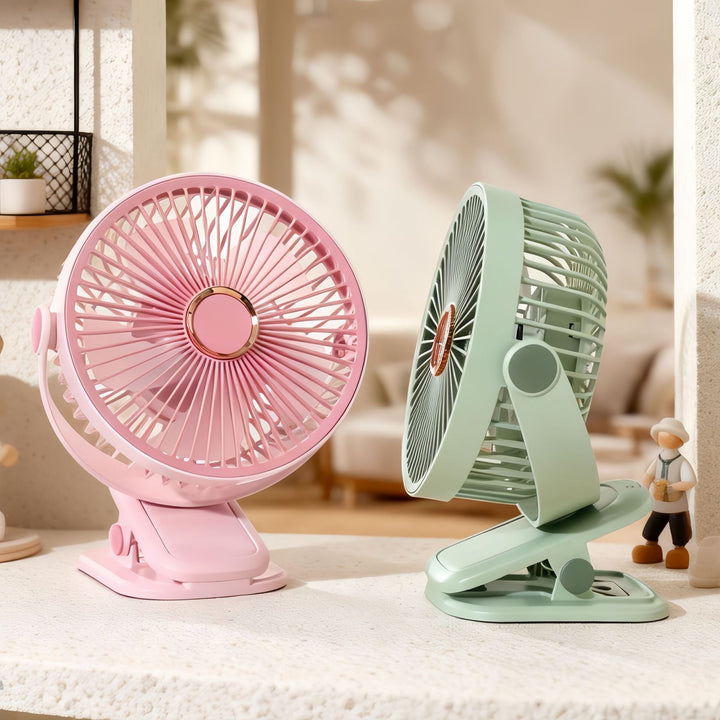 Women Portable Table Fan with Adjustable Head and Quiet Operating Noise Kalsten